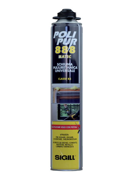 Polipur 888 Mousse Polyuréthane Monocomposant Isolation et Montage Application avec Pistolet 750 ml