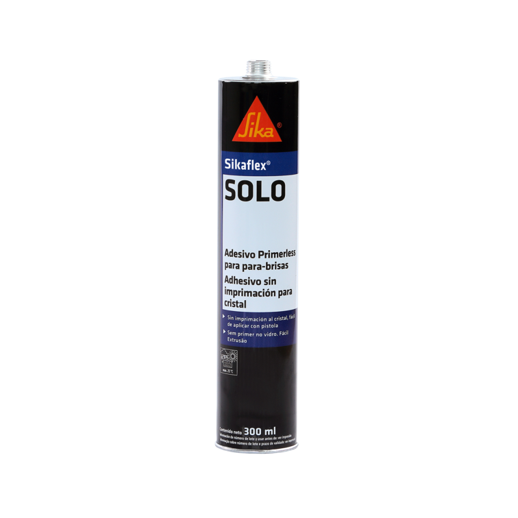 SikaFlex SOLO Adhésif polyuréthane sans primaire pour vitres de voiture 300 ml Noir