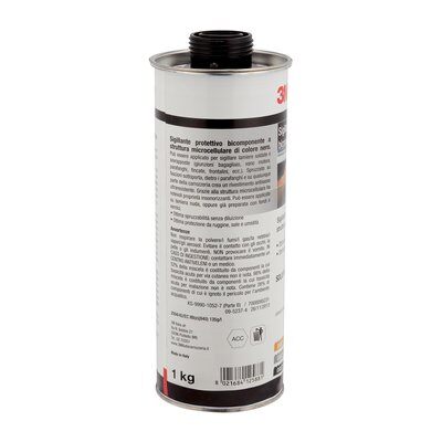 Mastic de protection polyuréthane bi-composant 3M Antirombo Noir 1 kg 08828