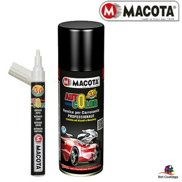 Peinture en aérosol MACOTA Auto Color pour retouches professionnelles 46 couleurs de carrosserie