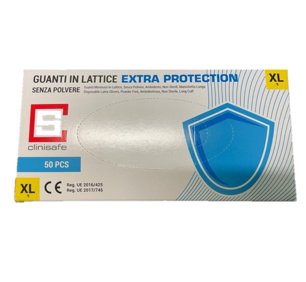 Gant Gants Latex Extra Protection Dust Free Clinisafe