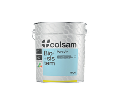 Biosistem Pure A+ Colsam Peinture Murale Assainissante Bactériostatique Lavable à l'Eau 10LT