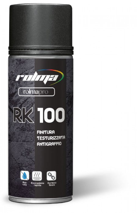 Rolma Peinture en aérosol Texturé Spray TXT Résistant aux rayures RK100 K 100 400 ml