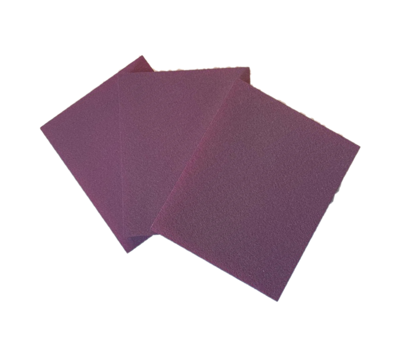 Tampons Abrasifs Grain Moyen Fin Violet Pack 3 Pièces P1000-1500